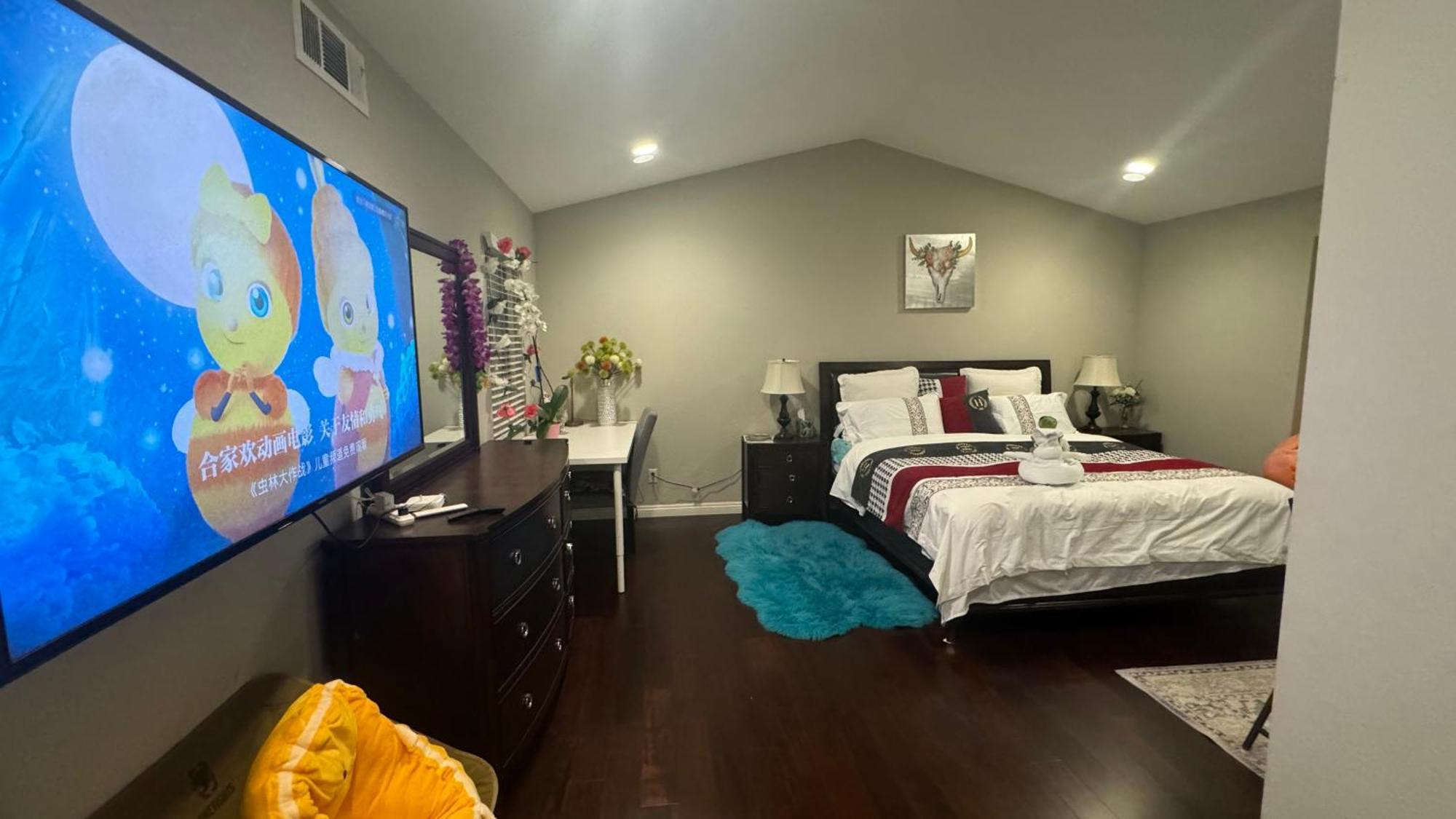 King Bed Big Room Chino Hills Luaran gambar
